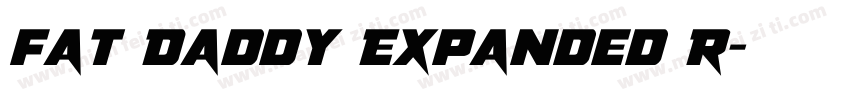 Fat Daddy Expanded R字体转换